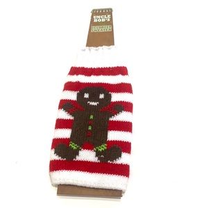 Uncle Bob’s Ugly Christmas Beer Sweater Gingerbread Boy Koozie